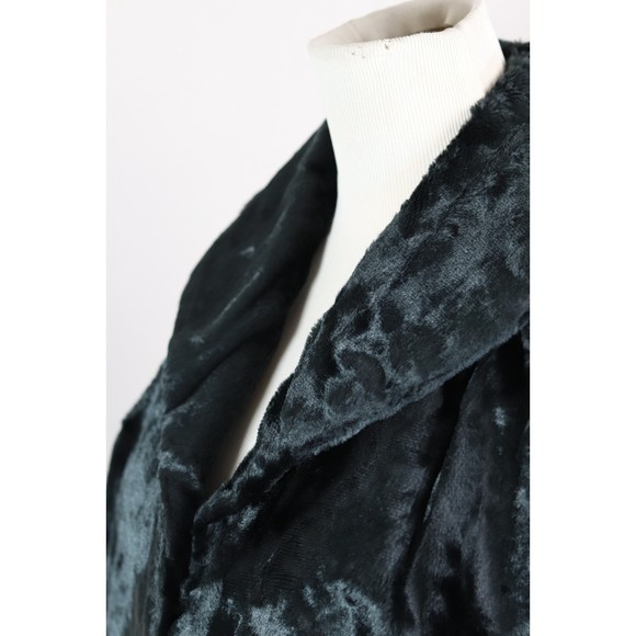 Vintage Black and white faux Fur Opera Cape w/Pockets - Picture 7 of 7